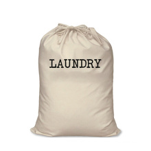 Oversize simple recycled durable hotel cleaning laundry bag wash Canvas Storage drawstring laundry bags